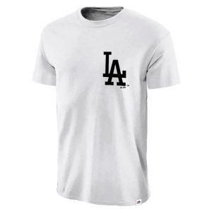 Majestic Los Angeles Dodgers Jeaner MLB Mens Baseball T-Shirt - White
