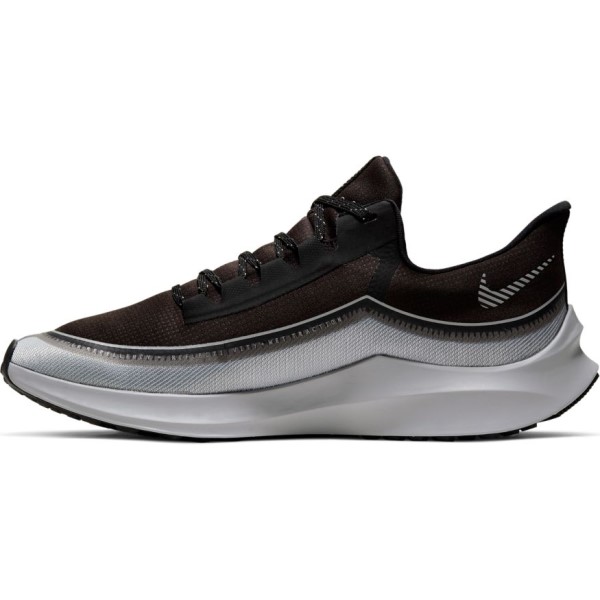 Nike Zoom Winflo 6 Shield - Mens Running Shoes - Black/Reflect Silver/Wolf Grey