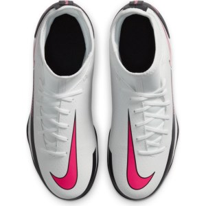 Nike Jr Phantom GT Club Dynamic Fit MG - Kids Football Boots - White/Black/Pink Blast