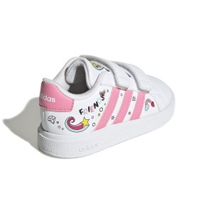 Adidas Minnie Mouse Grand Court - Toddler Sneakers - White/Bliss Pink/Grey