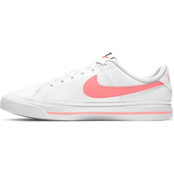 Nike Court Legacy GS - Kids Sneakers - White/Sunset Pulse