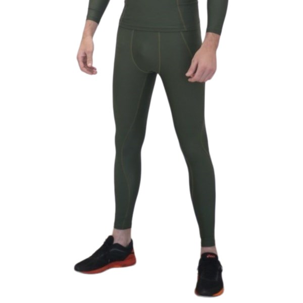 o2fit Mens Compression Tights - Army Green
