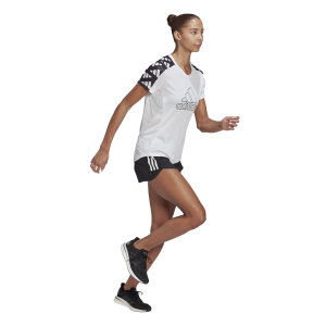 Adidas Run It 4 Inch Womens Running Shorts - Black/White