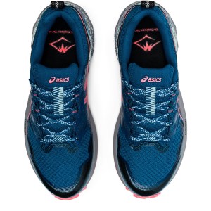 Asics Gel-Trabuco Terra - Womens Trail Running Shoes - Deep Sea Teal/Blazing Coral