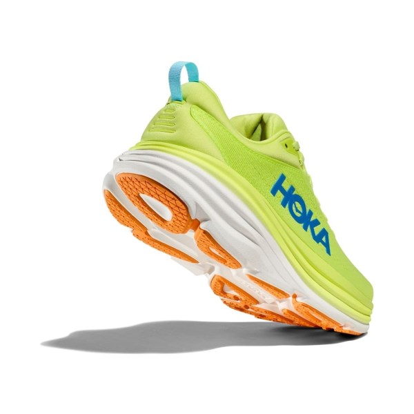 Hoka Bondi 8 - Mens Running Shoes - Lettuce/Solar Flare