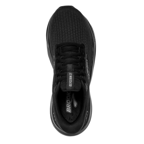 Brooks Glycerin 21 - Womens Running Shoes - Black/Black/Ebony