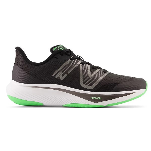 New Balance FuelCell Rebel v3 Lace - Kids Running Shoes - Black/Vibrant Spring