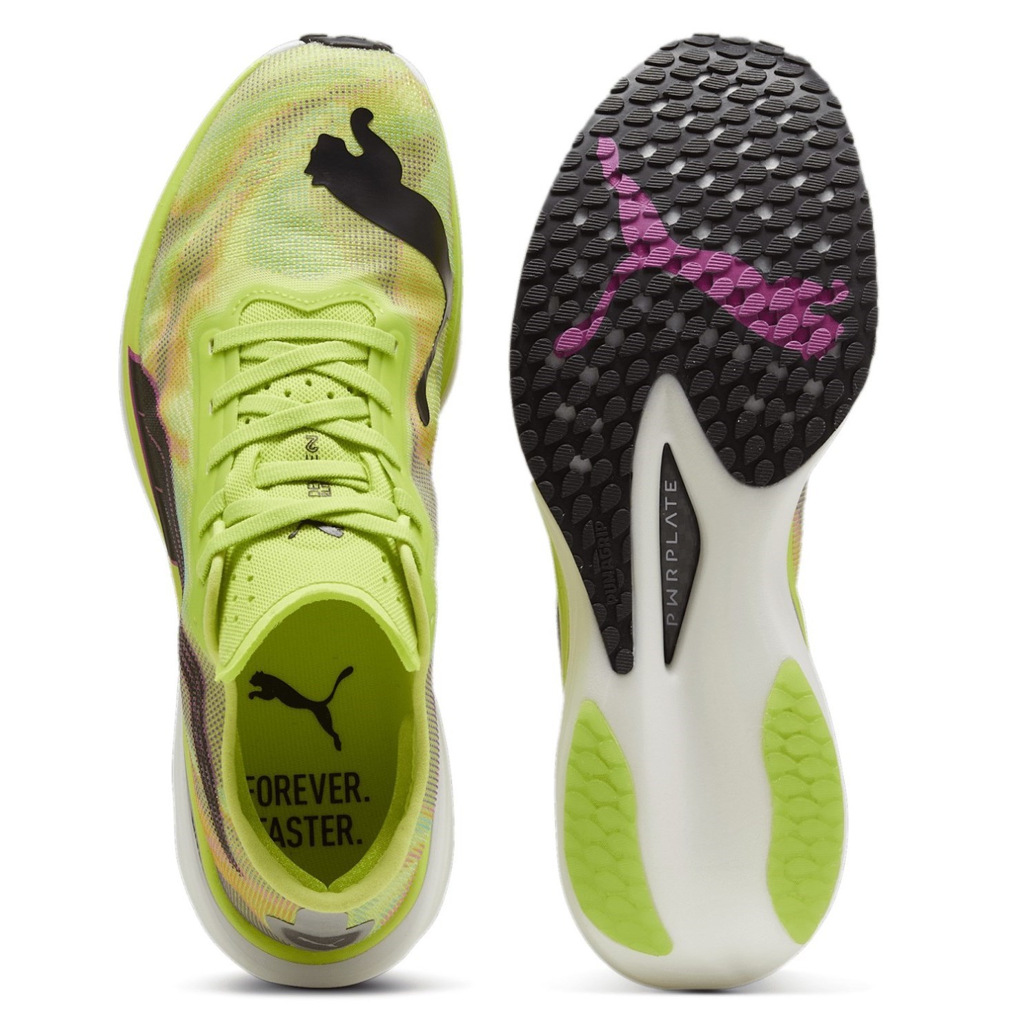 Puma Deviate Nitro Elite 2 Psychedelic Rush - Mens Running Shoes - Lime ...