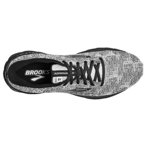 Brooks Adrenaline GTS 21 Knit - Mens Running Shoes - White/Grey/Black