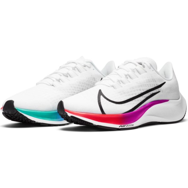 Nike Air Zoom Pegasus 37 - Womens Running Shoes - Aura/Flash Crimson