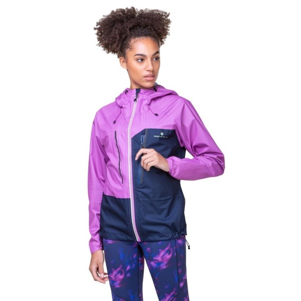 Ronhill Tech Fortify Womens Waterproof Running Jacket - Dark Navy/Fuschia