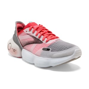 Brooks Aurora BL - Womens Running Shoes - Grey/Coral/Black