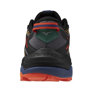 Mizuno Wave Mujin 10 - Mens Trail Running Shoes - Black/Apricot/Spicy Orange