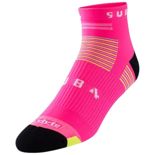 Sub4 Blister Free DryLyte Mid Rise Running Socks - Pink