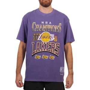 Mitchell & Ness Los Angeles Lakers Vintage WC Series Mens Basketball T-Shirt - Purple