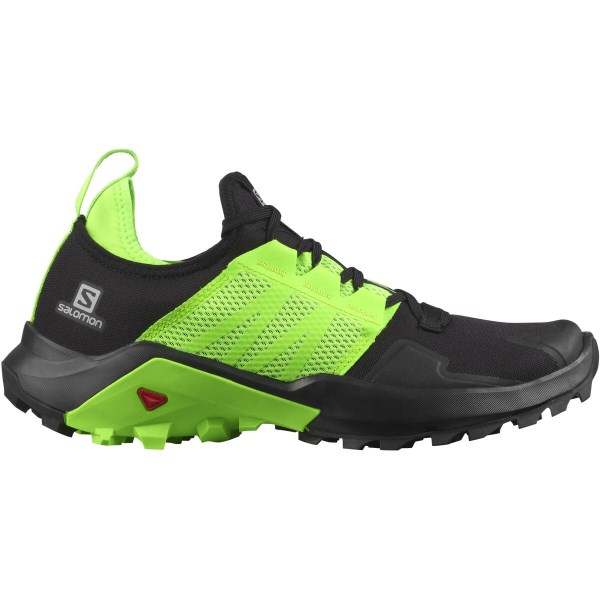 Salomon Madcross - Mens Trail Running Shoes - Black/Green Gecko/Quiet Shade