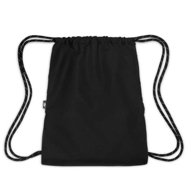 Nike Heritage Drawstring Bag - Triple Black/White