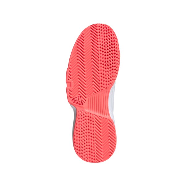 Adidas GameCourt - Womens Tennis Shoes - Footwear White/Silver Metallic/Signal Pink