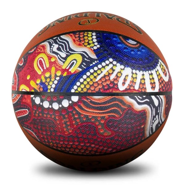 Spalding NBL Replica Indigenous Game Indoor/Outdoor Basketball - Brown