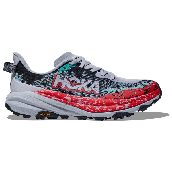 Hoka Speedgoat 6 - Womens Trail Running Shoes - Gull/Stormy Skies