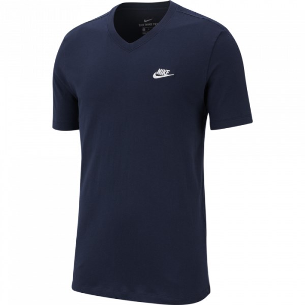 Nike Sportswear Club V-Neck Mens T-Shirt - Obsidian