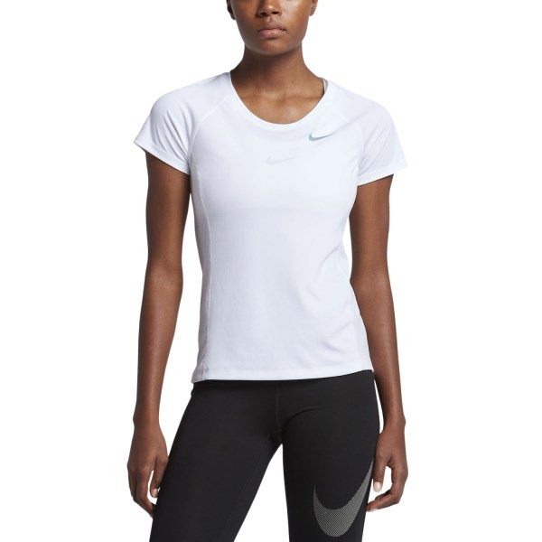 Nike Dry Miler Womens Running T-Shirt - White