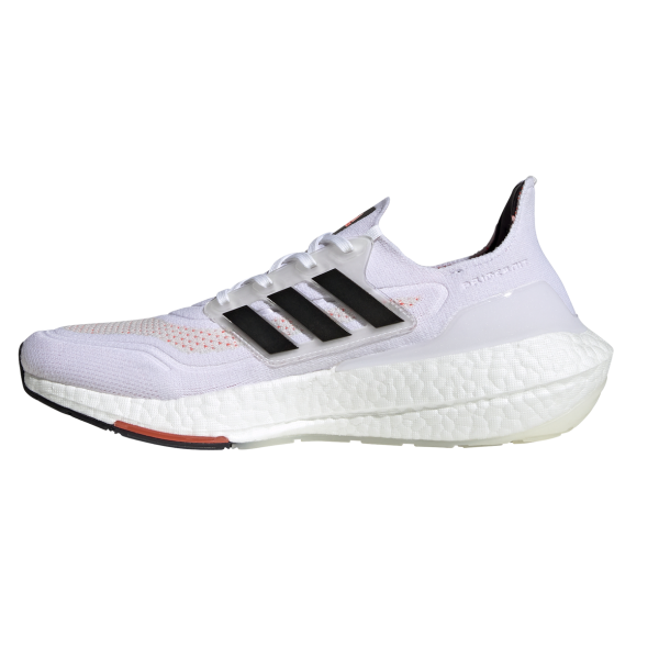 Adidas UltraBoost 21 - Mens Running Shoes - White/Black/Red