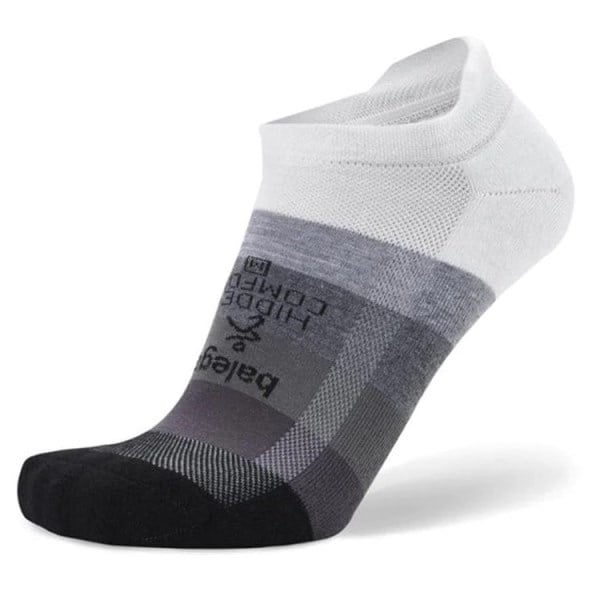Balega Hidden Comfort Running Socks - White/Asphalt