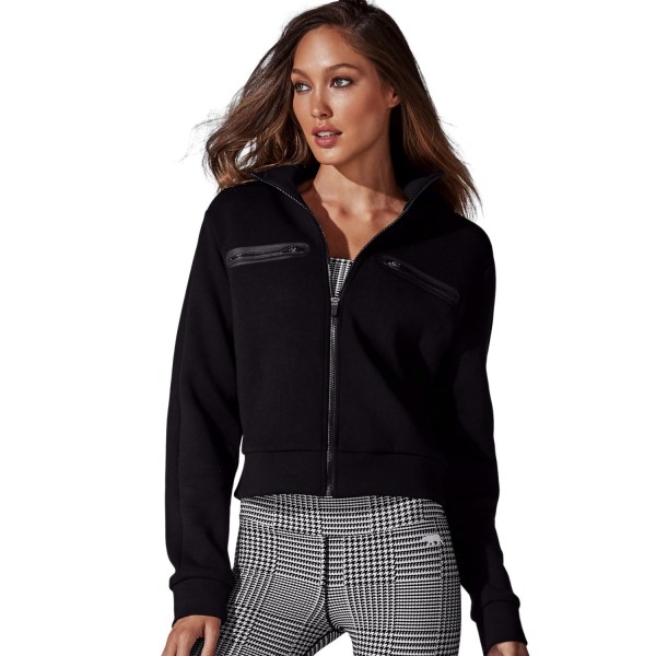 Running Bare Playing The Field Womens Bomber Jacket - Black