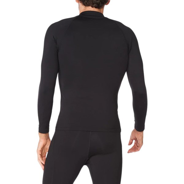 2XU Ignition Thermal Mens Compression Long Sleeve Top - Black/Silver