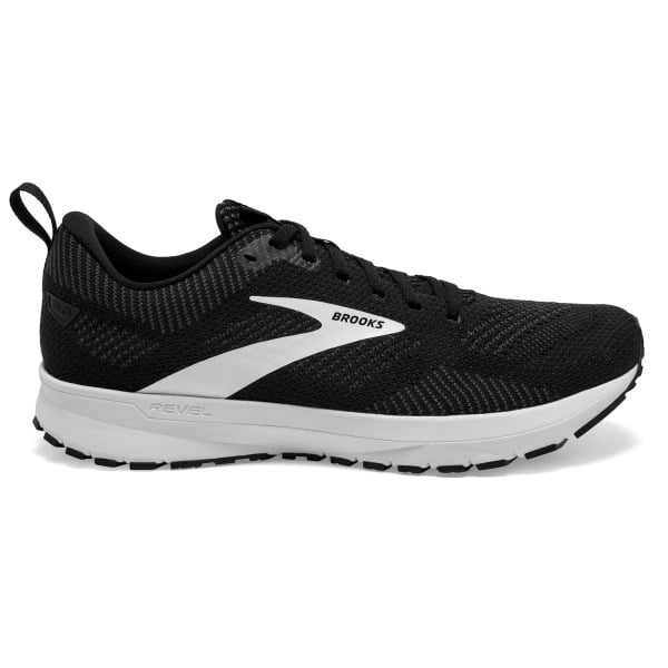 Brooks Revel 5 - Mens Running Shoes - Black/Grey/White