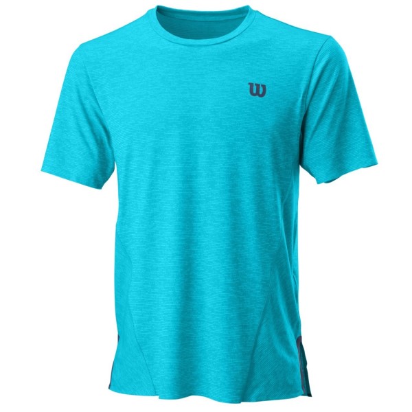 Wilson UL Kaos Crew Mens Tennis T-Shirt - Scuba Blue