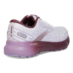 Brooks Glycerin 20 - Womens Running Shoes - White/Orchid/Lavender