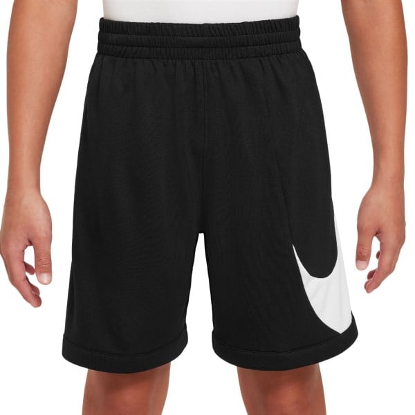 Nike Multi+ Swoosh Kids Training Shorts - Black/White/Black