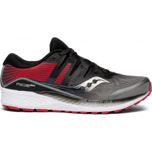 Saucony Ride ISO - Mens Running Shoes - Grey/Black