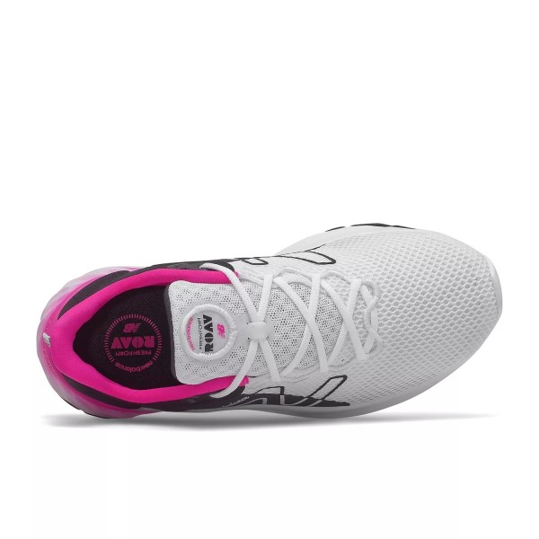 New Balance Fresh Foam Roav v2 - Kids Sneakers - White/Black/Pink Glo