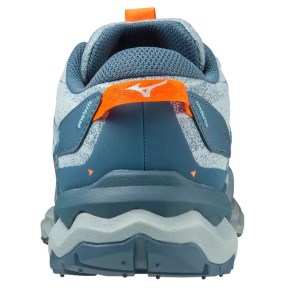 Mizuno Wave Daichi 7 - Mens Trail Running Shoes - Forget Me Not/Provincial Blue/Light Orange