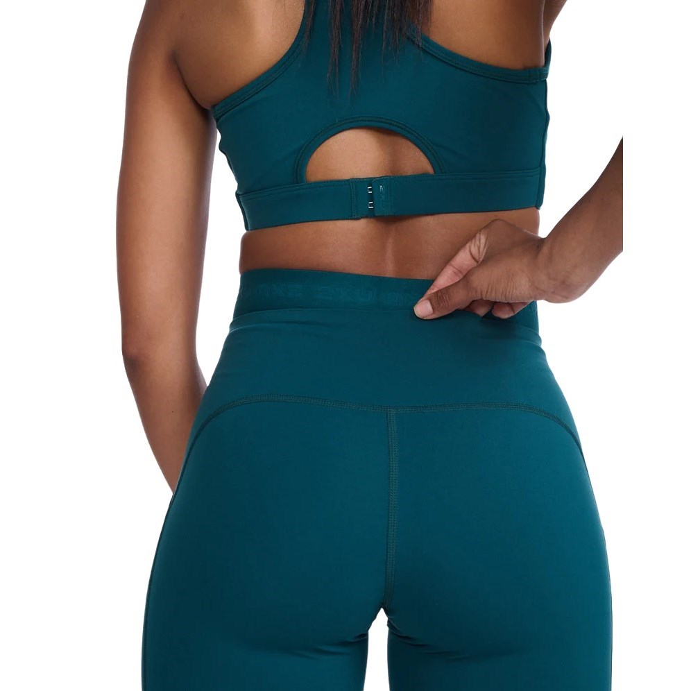 2XU Form Stash Hi-Rise Womens Compression Tights - Deep Jade/Deep