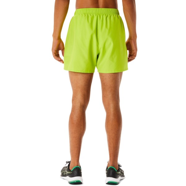 Asics Silver 5 Inch Mens Running Shorts - Lime Zest
