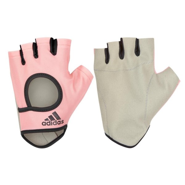 Adidas Essential Womens Fitness Gloves - Pink/Grey