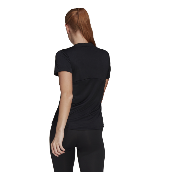 Adidas Designed 2 Move Logo Womens Training T-Shirt - Black/White