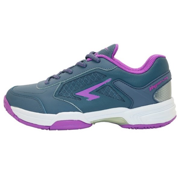 Sfida Defend - Womens Netball Shoes - Steel/Purple