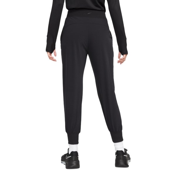 Nike Dri-Fit Bliss Mid-Rise Womens 7/8 Training Track Pants - Black/Clear
