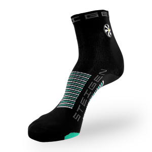 Steigen Half Length Running Socks - Black/Teal