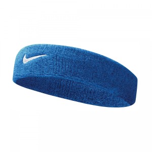 Nike Swoosh Sports Headband - Royal Blue/White