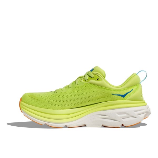 Hoka Bondi 8 - Mens Running Shoes - Lettuce/Solar Flare