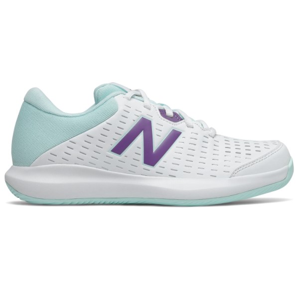 New Balance 696v4 - Womens Tennis Shoes - White/Purple/Teal