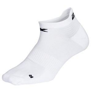 2XU Mens Ankle Sock - White/White