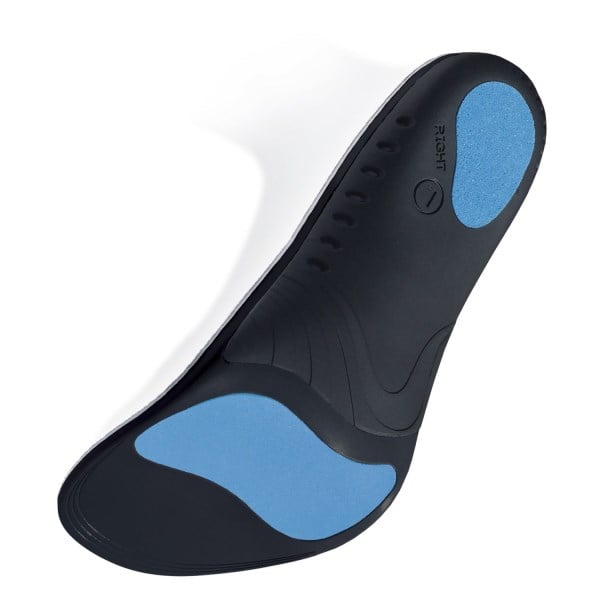 1000 Mile UP Advanced Sports Insole with F3D - Low Arched or Flat Feet - Black