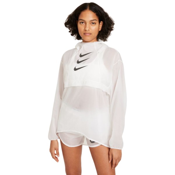 Nike Run Division Packable Womens Running Jacket - White/Black